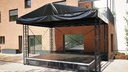 stage and roof black 5x4m