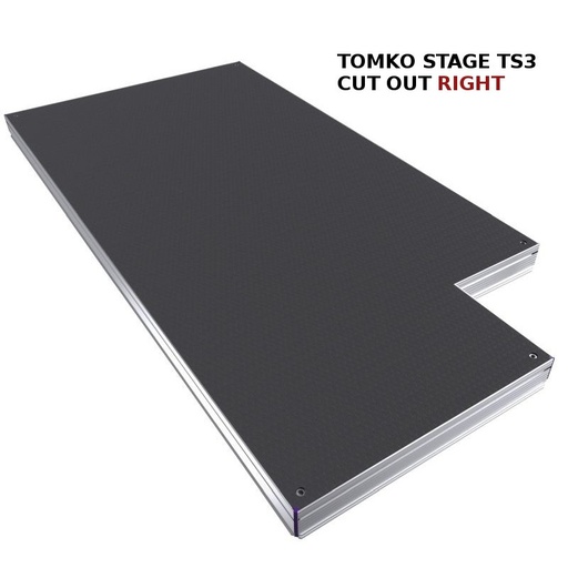 Stage deck TS3 2x1m cut out right back