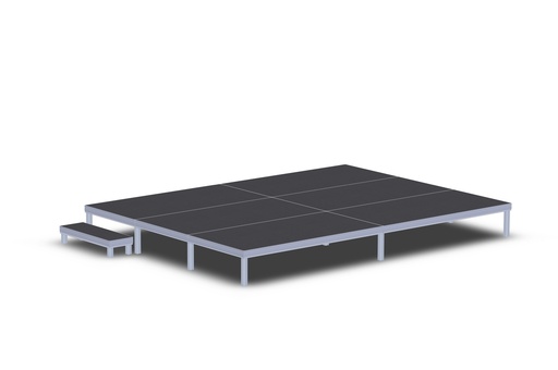 STAGE system 4x3m TS3 + 1step stairs
